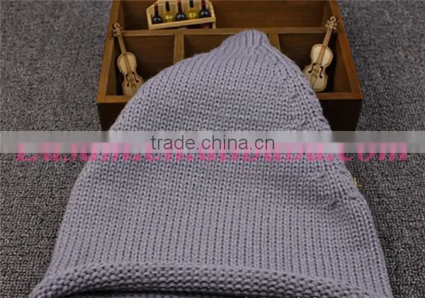 2015 New design santa design wool knitted cute winter christmas hat