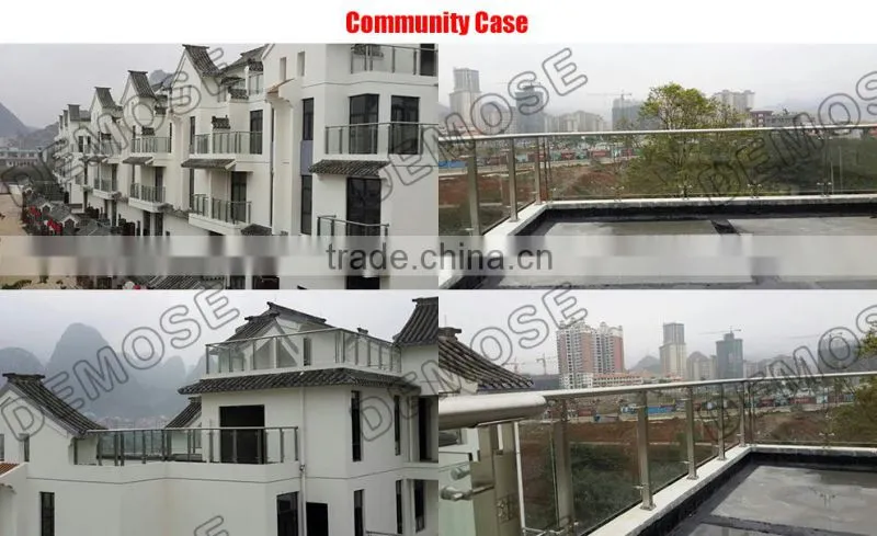 Overhanging Glass Balcony Railing