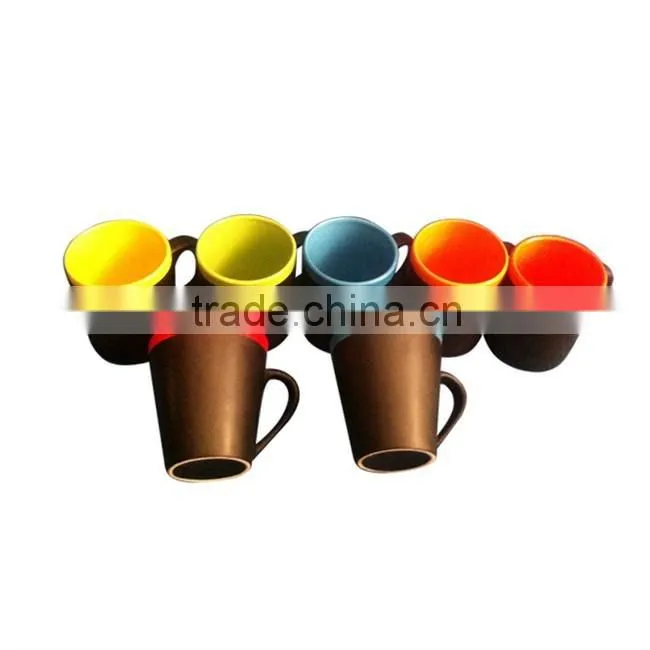 New design chalkboard stoneware mug with chalk