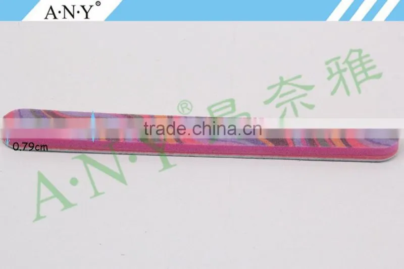 Professional Customized Design Shinning and Polishing Red Sponge Nail File Printing Logo