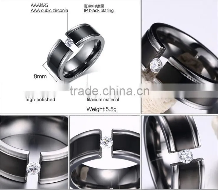 men's engagement ring/men's diamond ring/men's tatanium ring