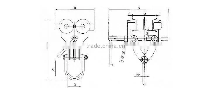 shackled Trolley Clamp