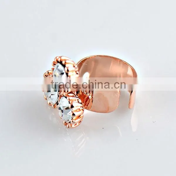u shape no piercing simple diamonds women cover elf ear clip