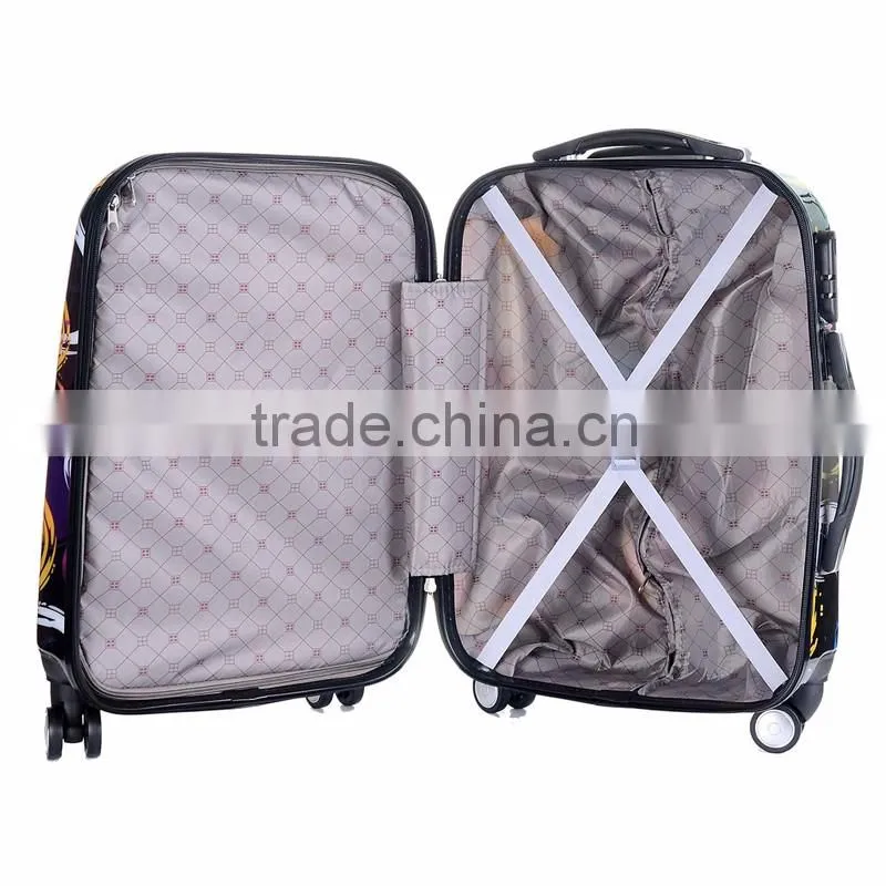 Fashionable ABS +PC Printing Suitcase Boxes Chinese Suitcase Sets