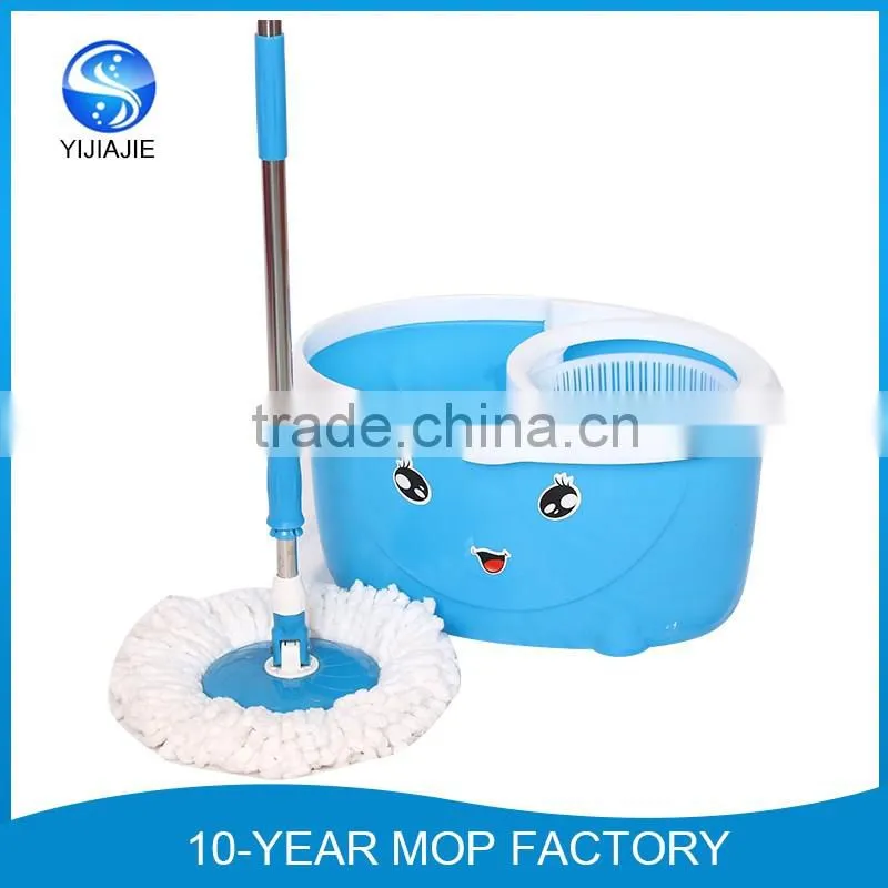 hot selling spin mop no pedal with smiling face