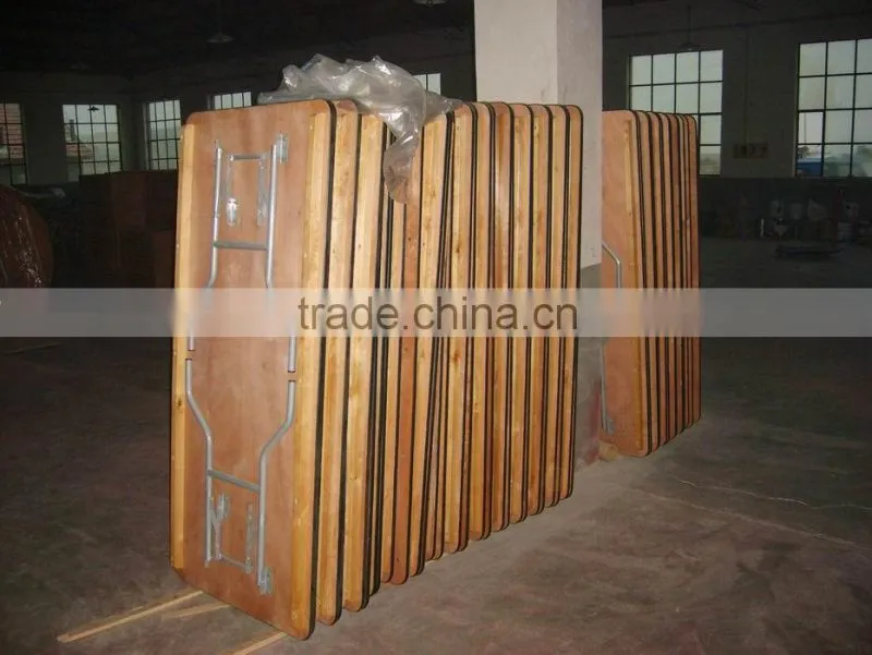 Rectangle wooden banquet Folding Table Wholesale