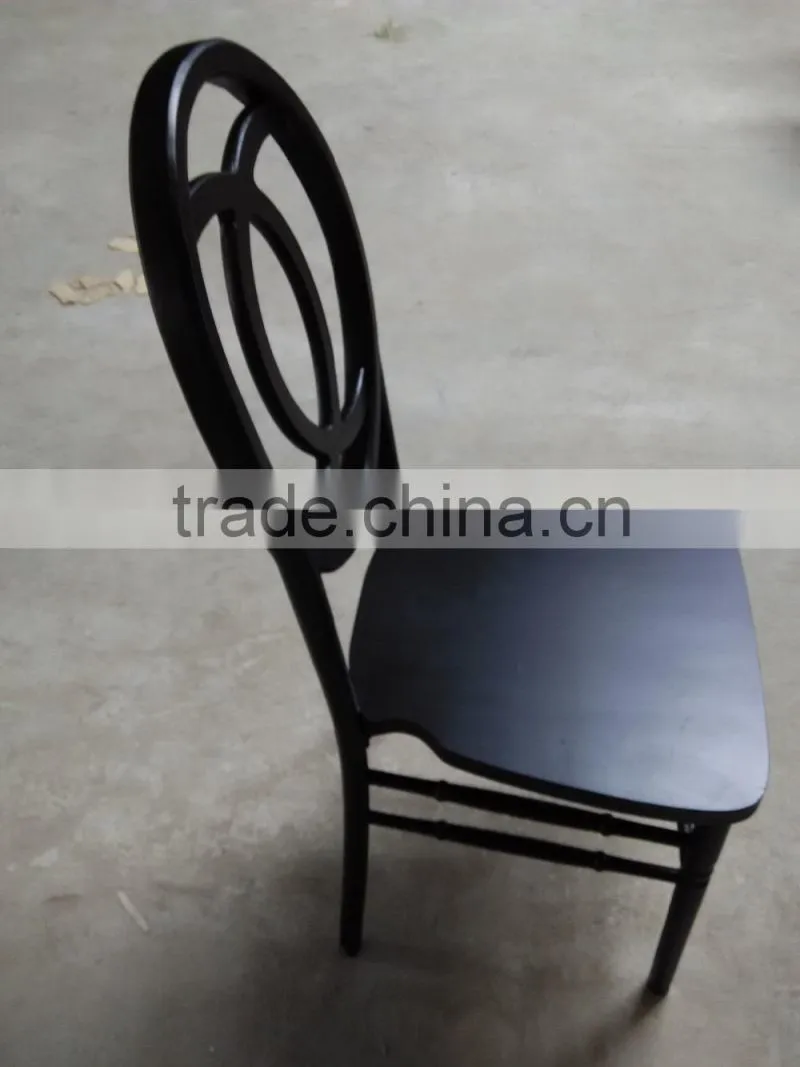 60"Aluminum edging wood folding table and chair used restaurant equipment