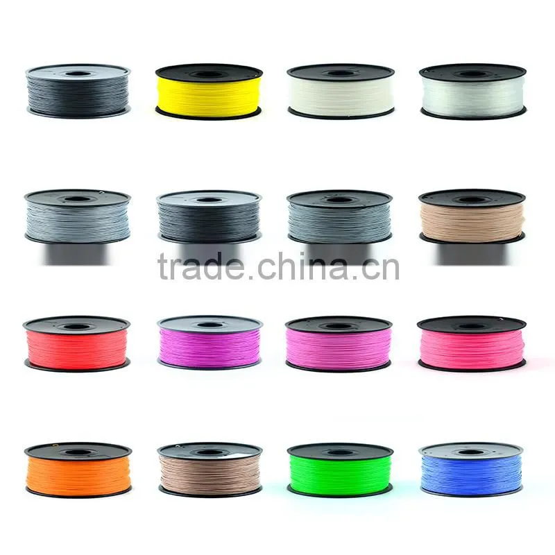 factory direct multi color 1.75mm 3mm PLA ABS 3D Printer Filament for 3D printers