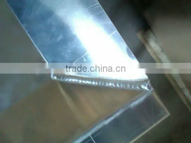 beautiful aluminum part welding