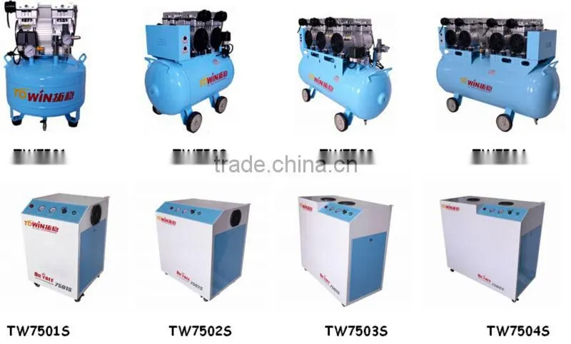 portable silent oil-free air compressor with 100% oilless pure clean air(TW5504)