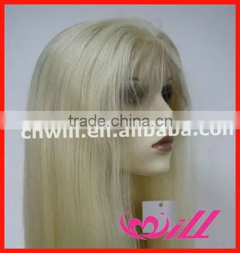 Long Full Lace Wig Blonde Hair Wig Synthetic Wigs Heat Resistant Fiber Wig
