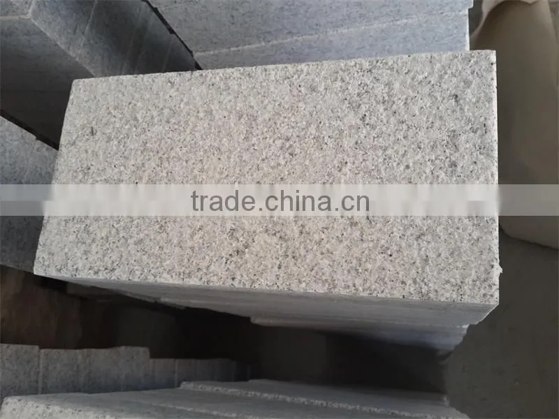Bush hammered gray grainte stone tiles