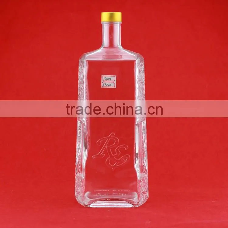 High quality glass ethanol bottle screw mouth bottle cucurbit shape bottle