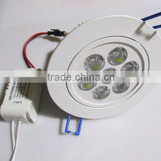 7W white Led dowlights,700LM,AC85-265V,7*1W ,2 years warranty