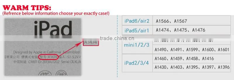Special design rotating 360 degree handheld plastic case for iPad , for iPad smart case factory outlet