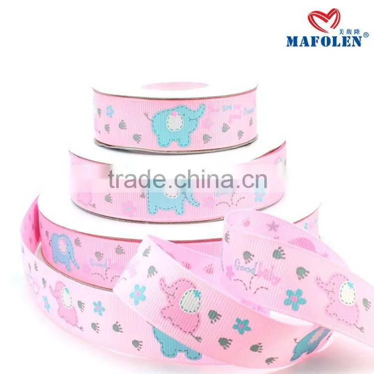 factory wholesale cheap ribbon hair bow with elastic band