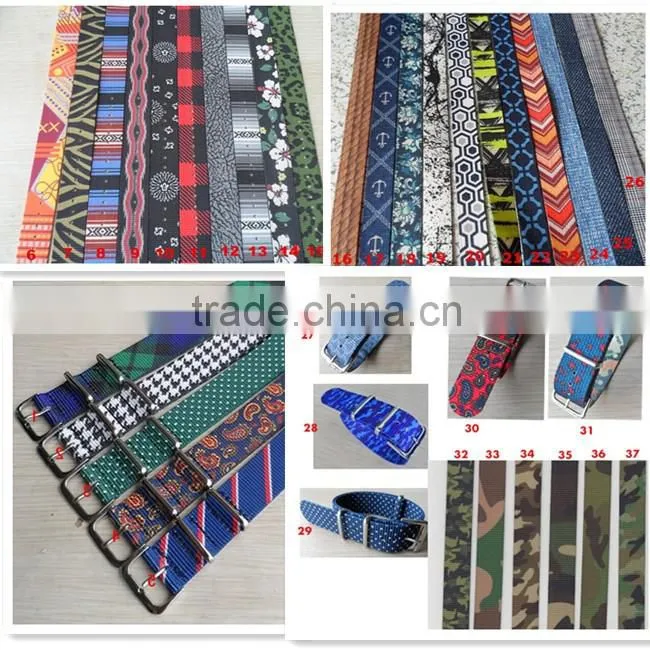 wholesale french flag nato nylon watch band with pvd hardware