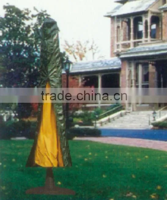 green PE material of the parasol umbrella cover