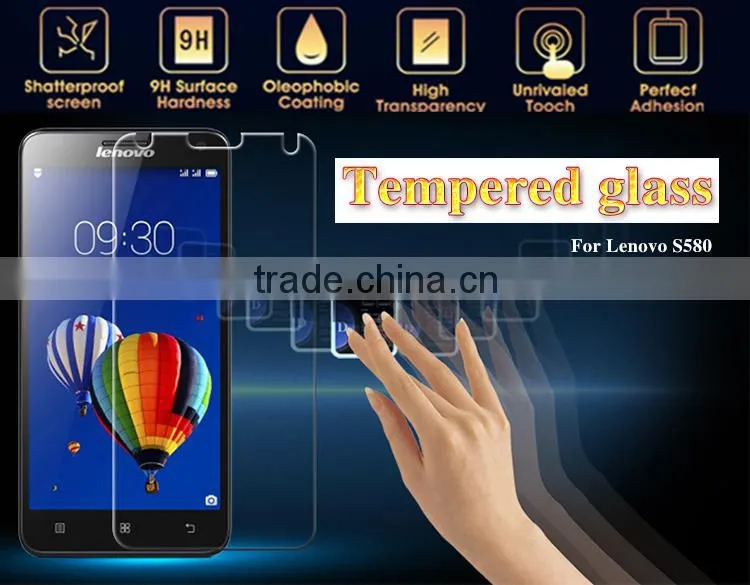 9H 0.33mm tempered screen protector for Lenovo S580 tempered glass for sale
