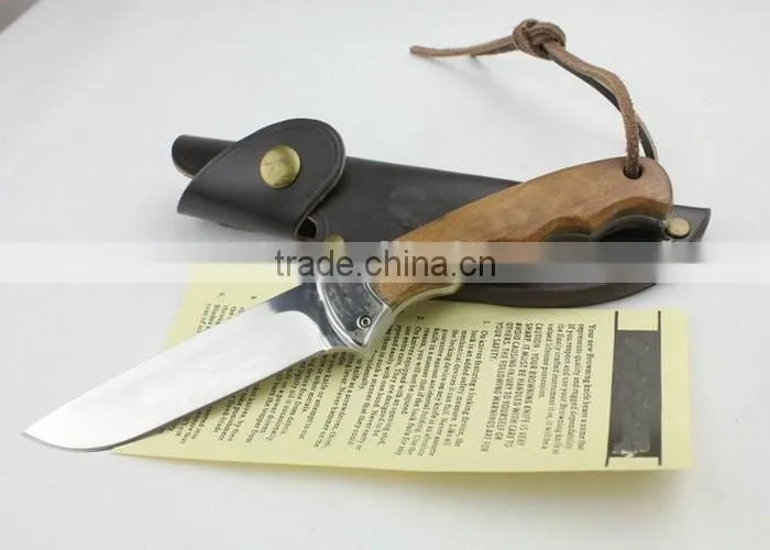 OEM handmade Wood Hunting Survival Knife
