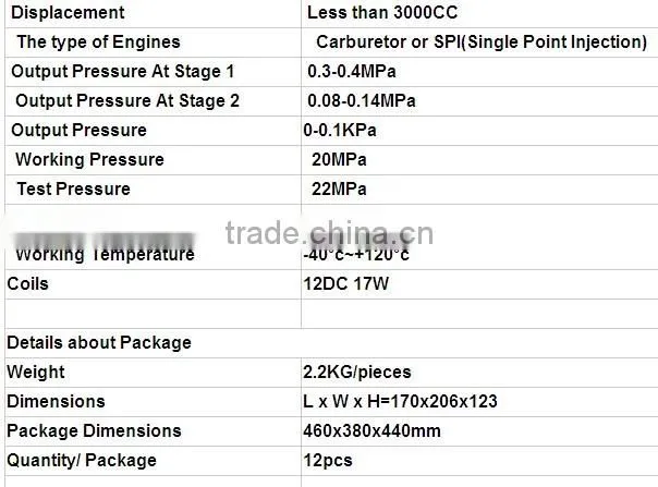 cng kits reducer