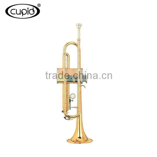 Cupid Professional gold plated Bb trumpet
