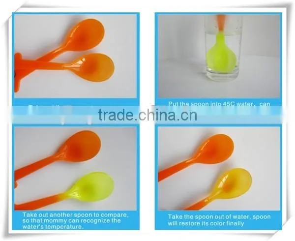 baby temperature color changing spoon