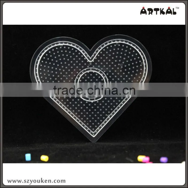 heart-shaped pegboards artkal fuse beads 2.6mm mini popular pattern fun toys for kid