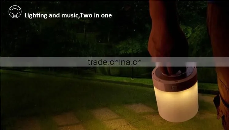 Portable Mini Music Table Lamp with Bluetooth Speaker, Wireless Bluetooth Speaker
