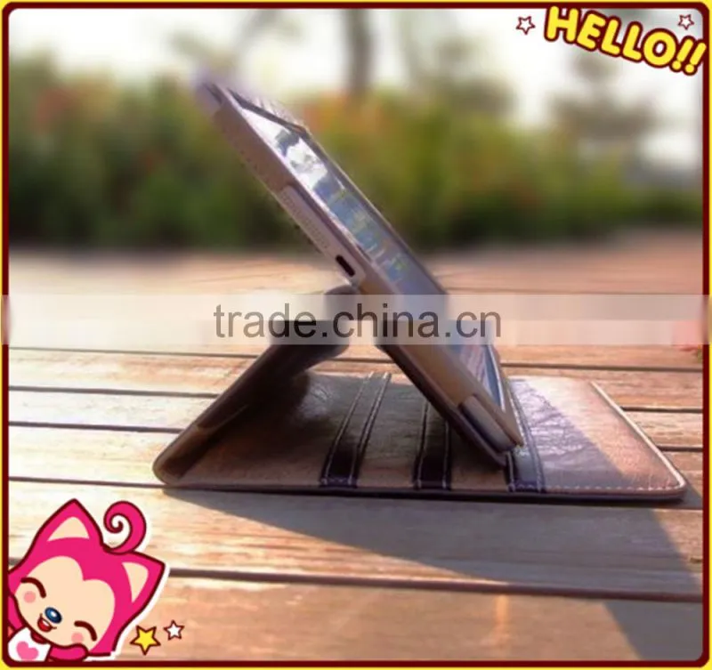 Wholesale high quanlity leather cover for apple ipad air case