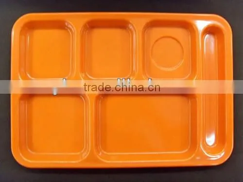 colorful sectional melamine dinner plate