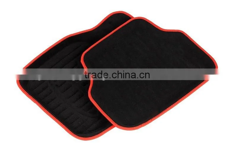 Universal 3d comfortable car mats with colorful edge
