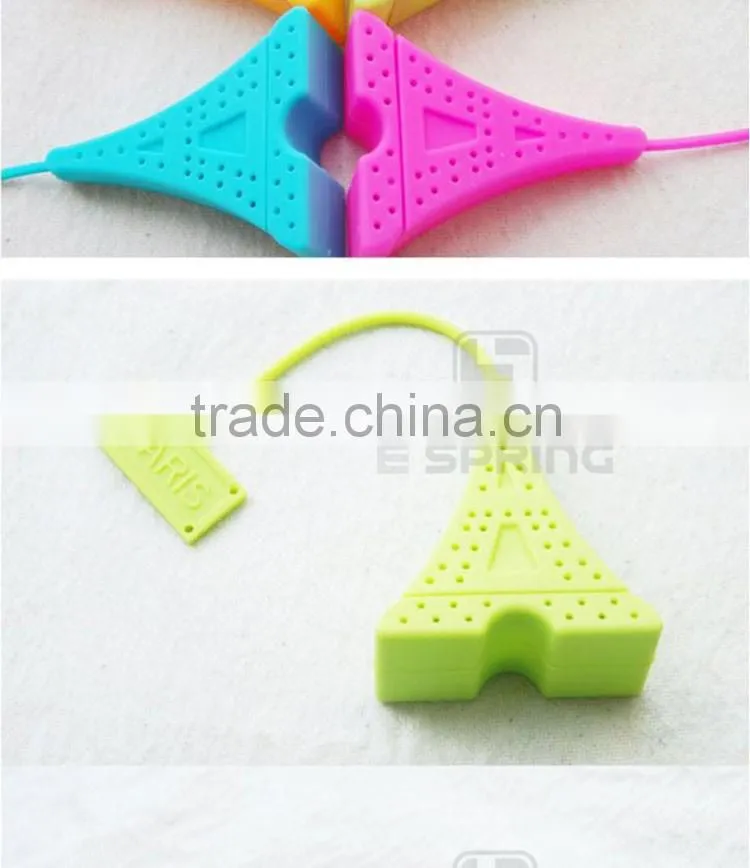 Mini Eiffel Tower design Infuser Filter Spoon Silione Tea Strainer