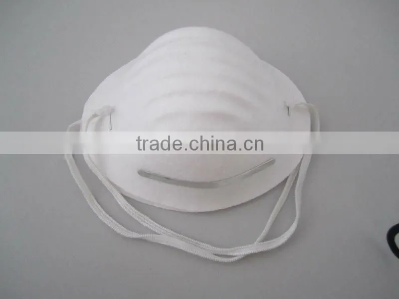 Non-woven dust disposable face mask with elastic