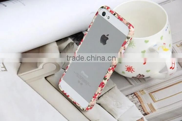Lovely Country style For iphone6 Bumper Case two parts with Pastoralism Broken Flower