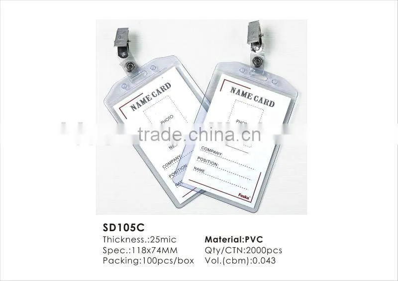 New Design Plastic Name Badge Clips