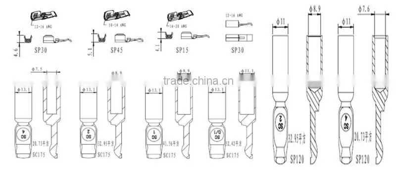 mini 1pin electric connector for electric instrument