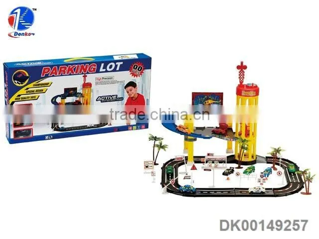 Diecast Parking lot(with 2 car and 1 plane)