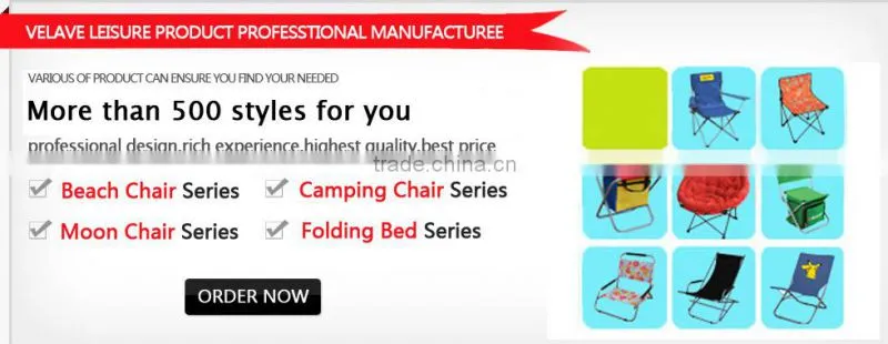 Promotional outdoor armless folding chair