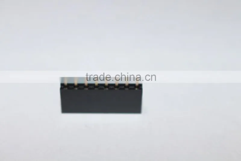 2.54mm single row straight Female header 8 pin