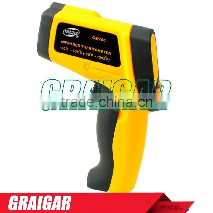GM700 IR Temperature gauge with laser points non-contact -50~700 degrees for industry