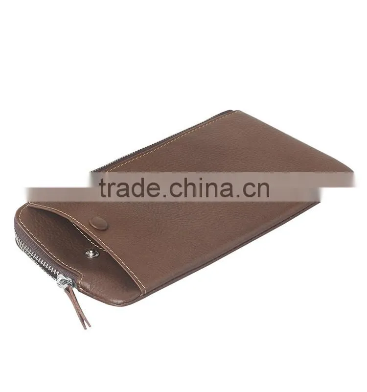QIALINO Brand Custom Logo Genuine Leather Wallet Case For iPhone 6 wallet women with card holder for iphone 7 phone
