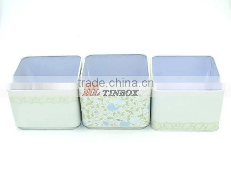 High Quality Spuare Gift Tin Box with Three Layers