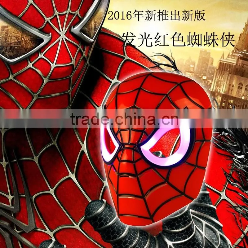 2016 LED Masks Light Spider Man Mask For Kids Adults Party