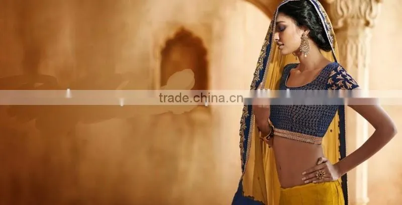 On Net Lehenga Saree Multi Color Georgette