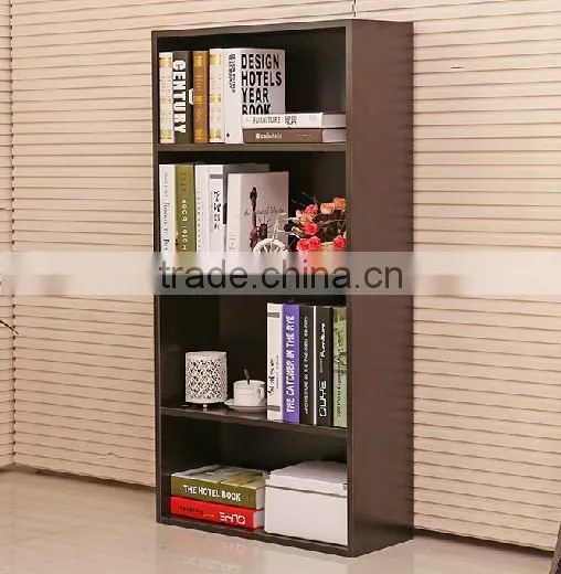 good quality best price walnut MDF bookcases/bookshelf