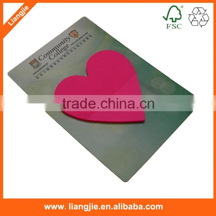 Colorful PET remover sticky notes with back board