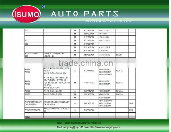 car radiator/auto radiator/high quality radiator OK93015200A