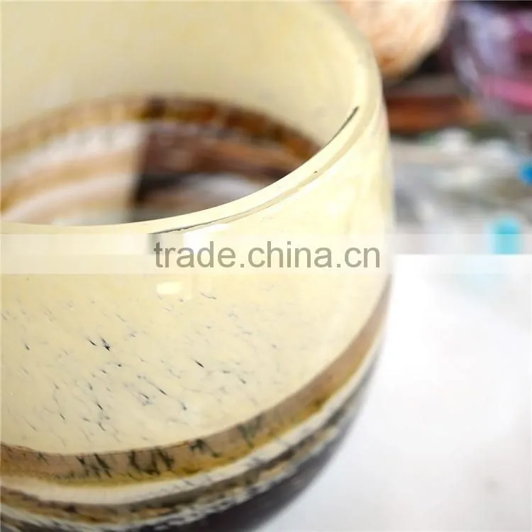 OUBOAO small delicate glass flower vase creative color desktop decorative flower pot