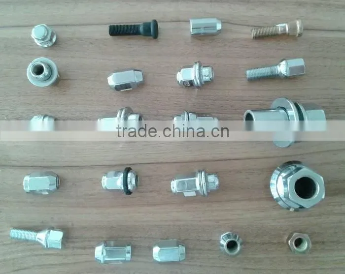 Various wheel bolt and nut for cards, high strength automotive wheel bolt nut